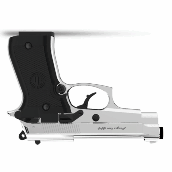 Non-gun 9mm R84FS Semi Automatic Chrome Pistol
